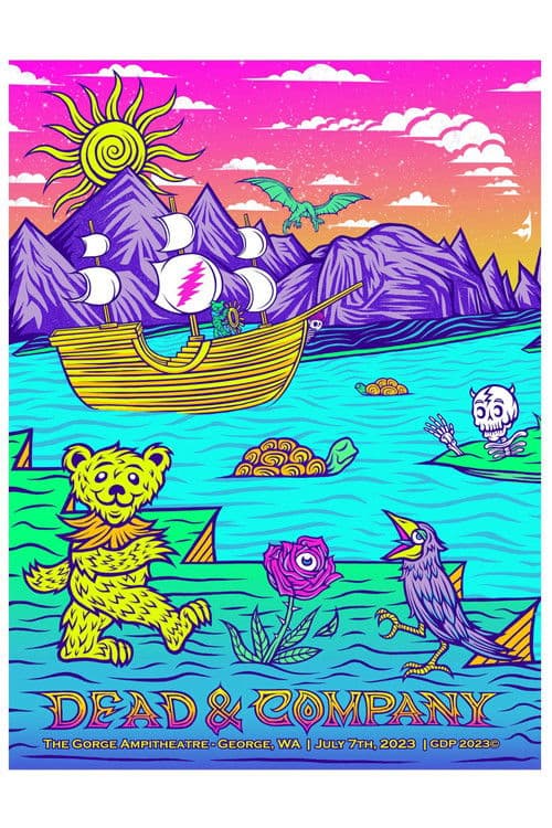 Постер: Dead & Company: 2023-07-07 The Gorge Amphitheatre, George, WA, USA