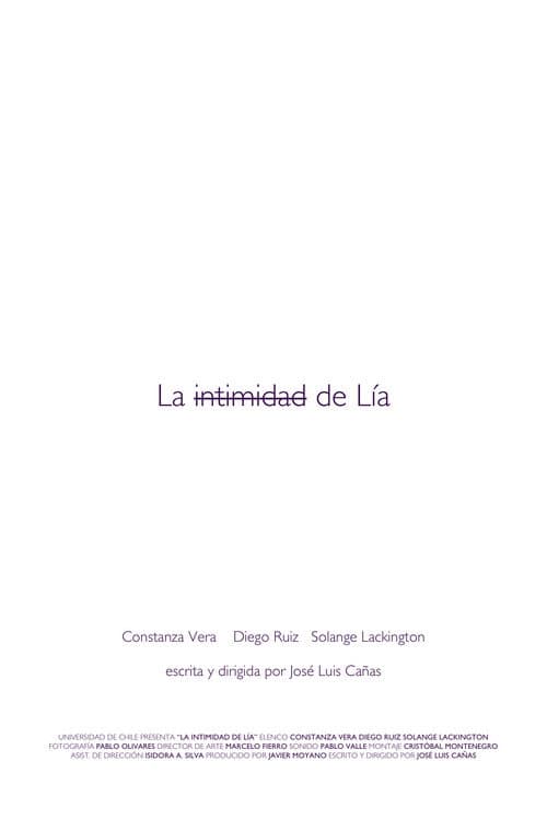 Постер: La intimidad de Lía