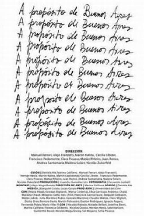 Постер: A propósito de Buenos Aires