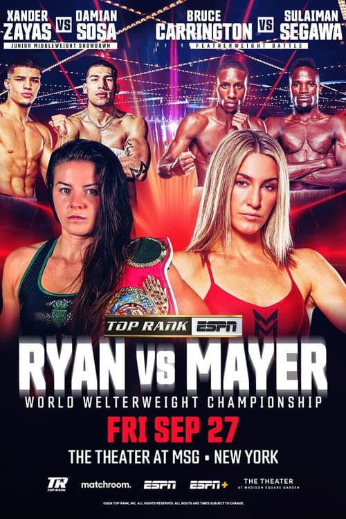 Постер: Sandy Ryan vs. Mikaela Mayer