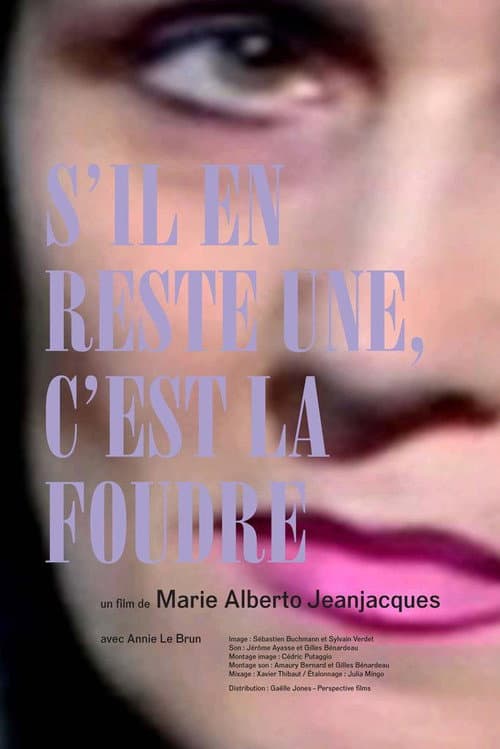 Постер: S'il en reste une, c'est la foudre