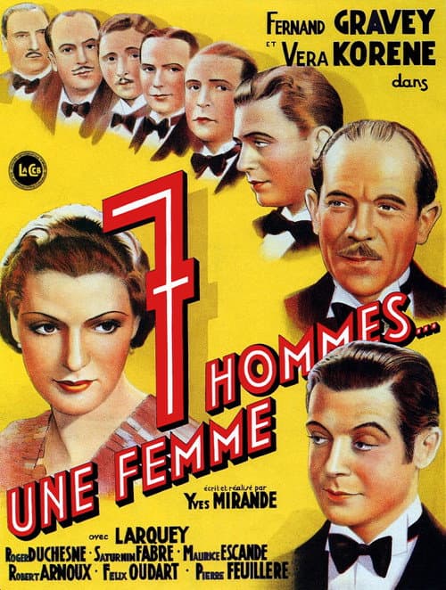 Постер: Sept hommes, une femme