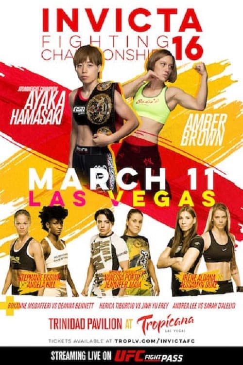 Постер: Invicta FC 16: Hamasaki vs. Brown