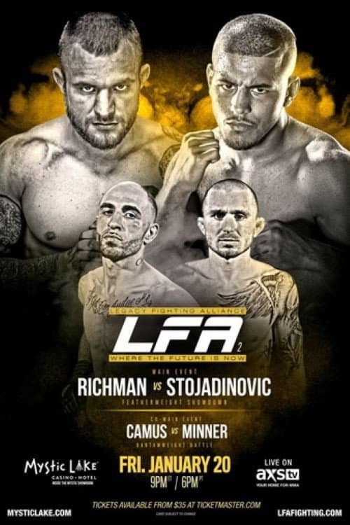 Постер: Legacy Fighting Alliance 2: Richman vs. Stojadinovic