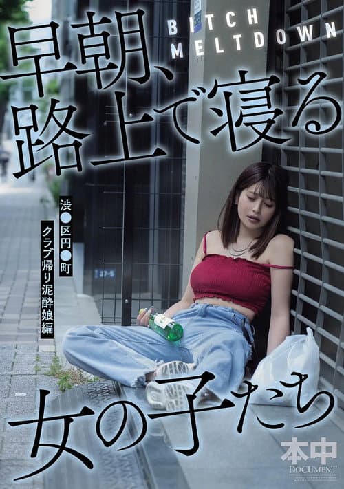 Постер: BITCH MELTDOWN 早朝、路上で寝る女の子たち　渋●区円●町クラブ帰り泥酔娘編