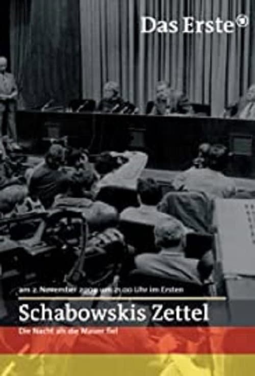 Постер: Schabowskis Zettel - Die Nacht, als die Mauer fiel