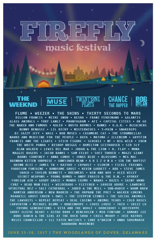 Постер: Muse - Live at Firefly Music Festival