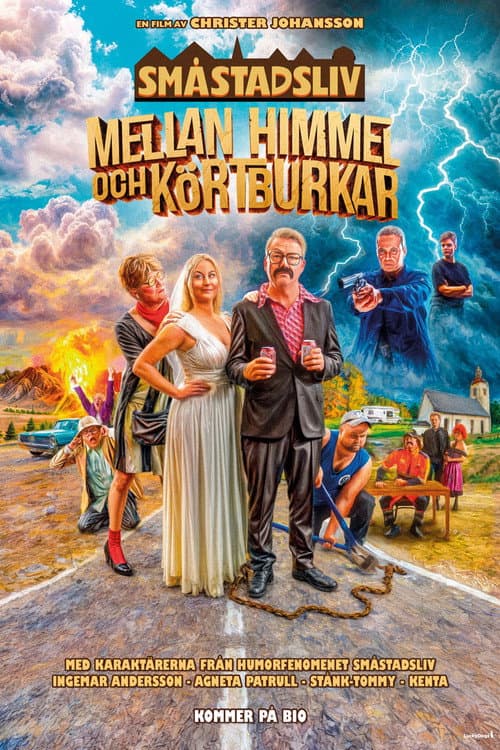 Постер: Småstadsliv - mellan himmel och körtburkar