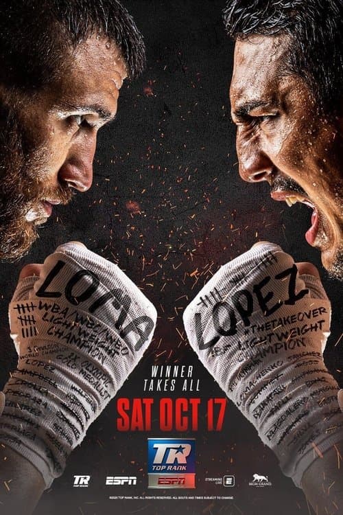Постер: Vasyl Lomachenko vs. Teófimo López