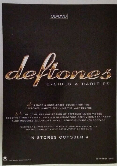 Постер: Deftones - B-Sides & Rarities DVD