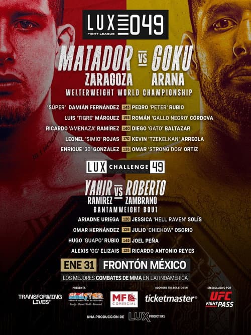 Постер: Lux Fight League 049