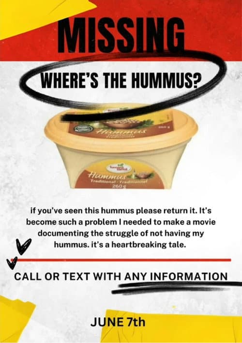 Постер: Where's the Hummus?