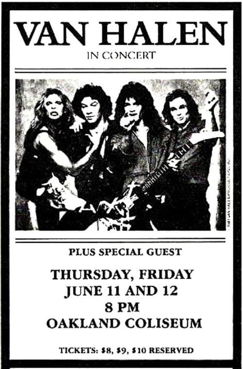 Постер: Van Halen: Oakland, CA @ Oakland Arena 1981