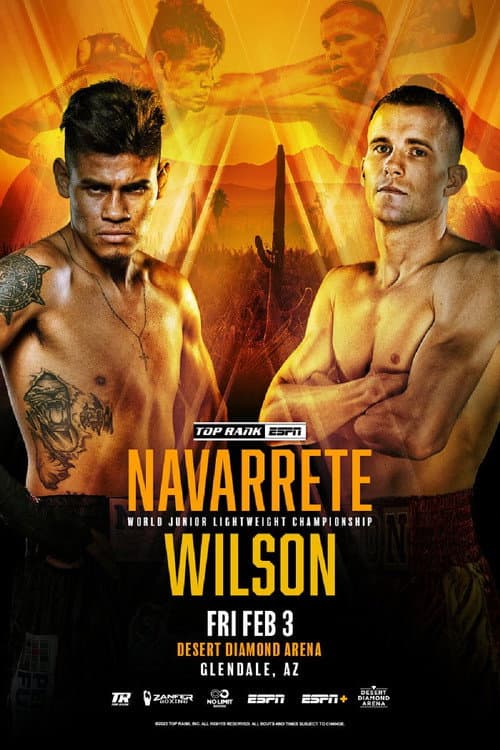 Постер: Emanuel Navarrete vs. Liam Wilson