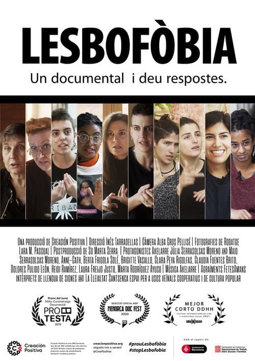 Постер: Lesbofòbia, un documental i deu respostes