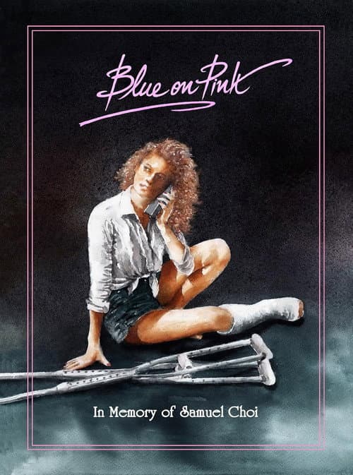 Постер: Blue on Pink
