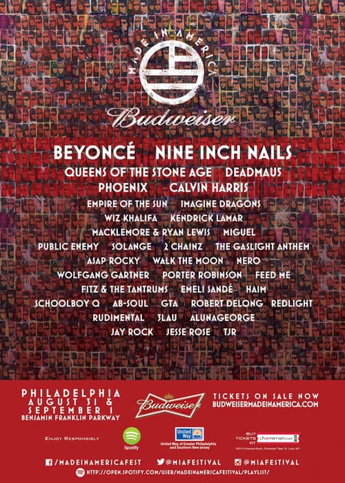 Постер: Nine Inch Nails :  Budweiser Made In America Festival
