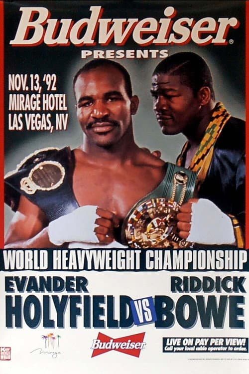 Постер: Evander Holyfield vs Riddick Bowe I
