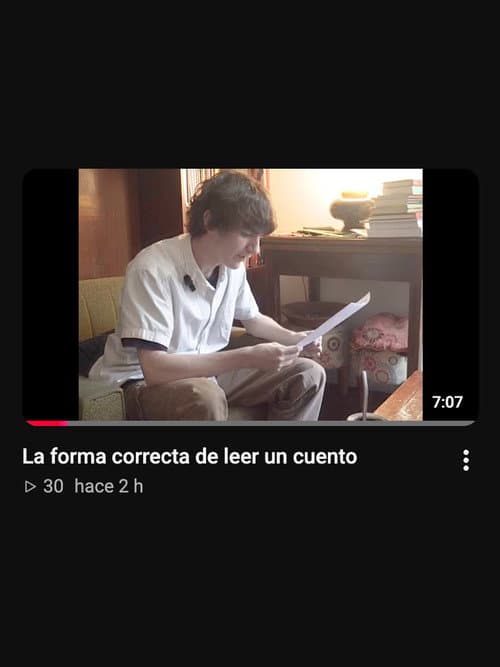 Постер: La forma correcta de leer un cuento