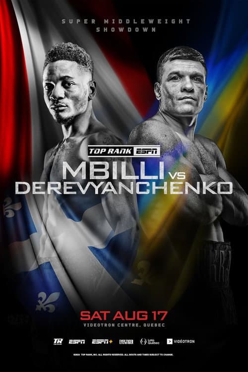 Постер: Christian Mbilli vs. Sergiy Derevyanchenko