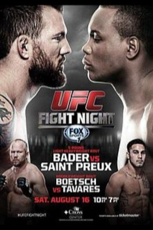 Постер: UFC Fight Night 47: Bader vs. St. Preux