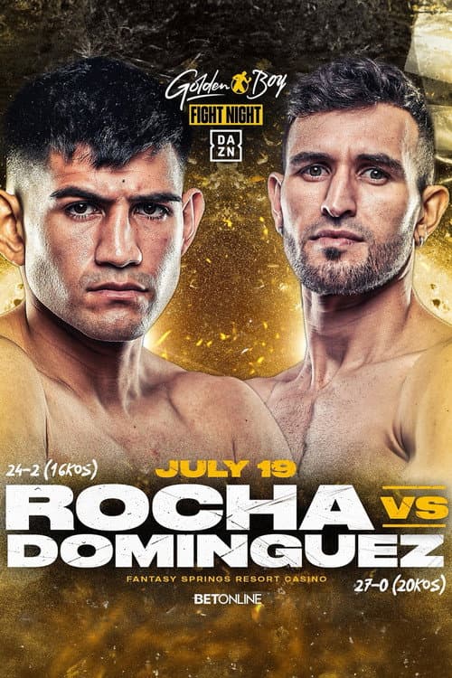 Постер: Alexis Rocha vs. Santiago Dominguez