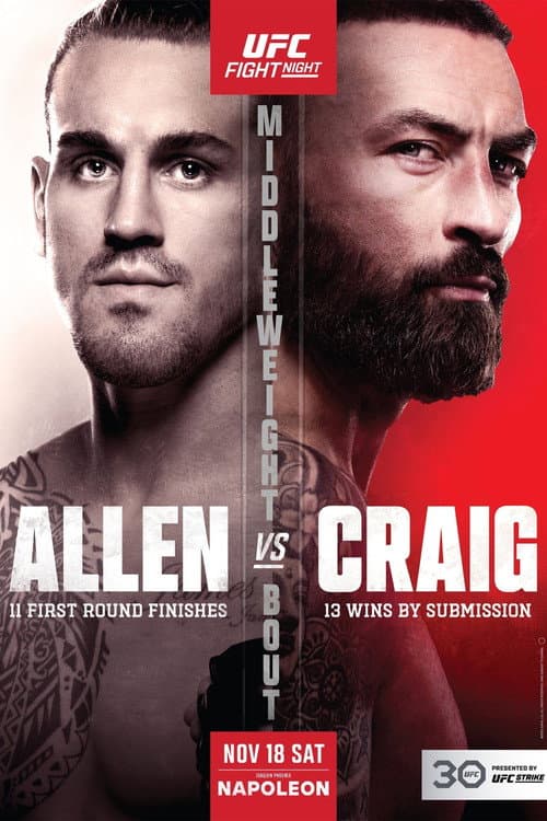 Постер: UFC Fight Night 232: Allen vs. Craig