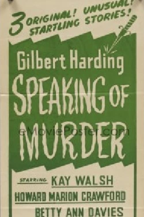 Постер: Gilbert Harding Speaking of Murder