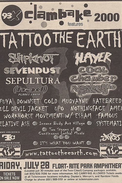 Постер: Slipknot - Live at 93x Clambake 2000