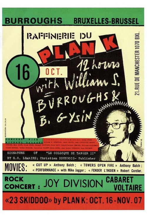 Постер: Joy Division: Plan K, Brussels 16th October, 1979