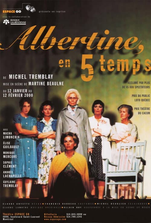 Постер: Albertine en cinq temps