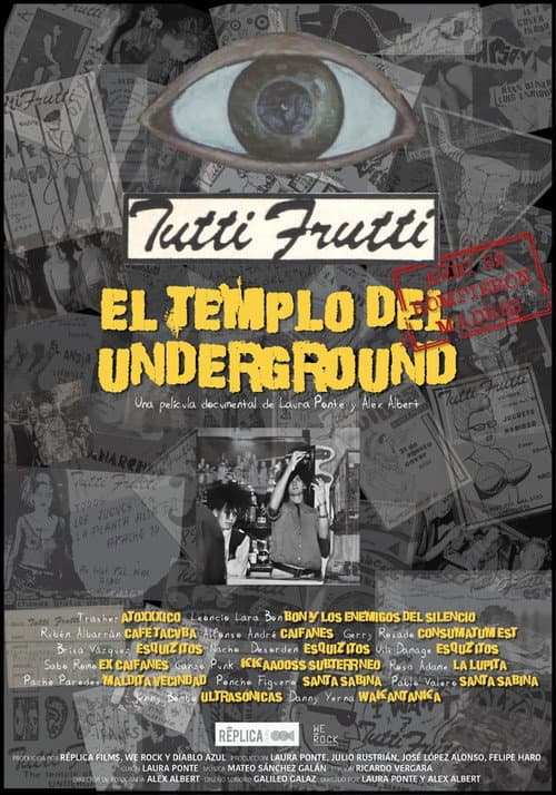 Постер: Tutti Frutti: El templo del underground