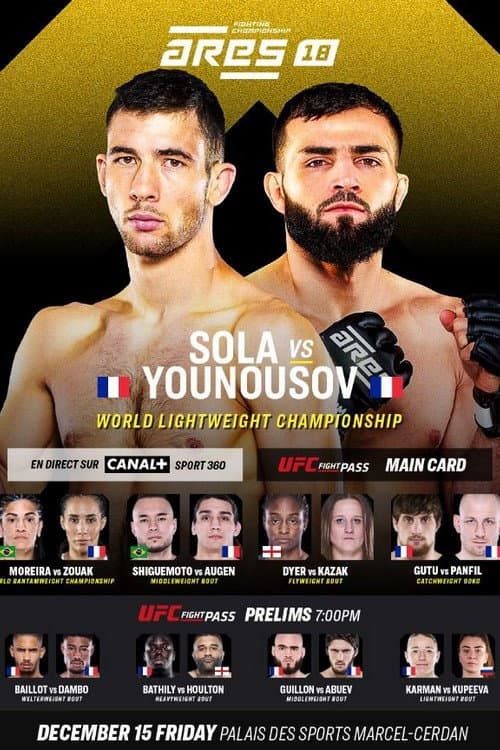 Постер: ARES Fighting Championship 18: Sola vs Younousov