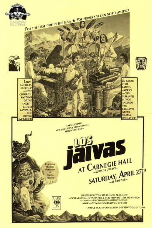 Постер: Los Jaivas en Nueva York, Abril 1985