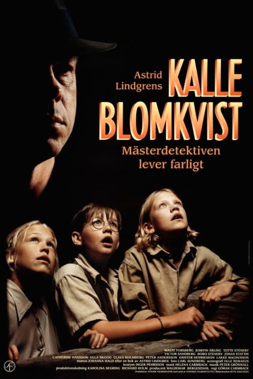 Постер: Kalle Blomkvist - mästerdetektiven lever farligt