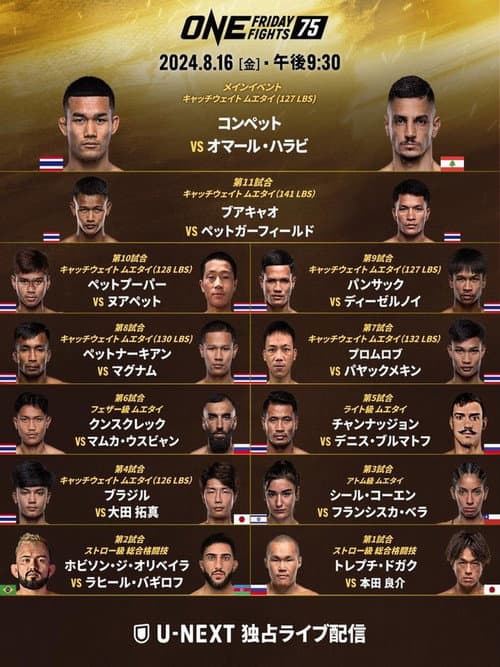 Постер: ONE Friday Fights 75: Kongsuk vs. El Halabi