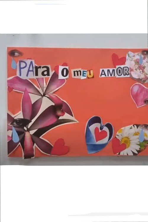 Постер: Sentada à Mesa, O Sentimento de Amor, em uma Colagem.