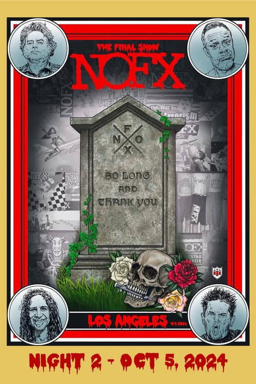 Постер: NOFX: The Final Show (Night 2) Oct 5, 2024
