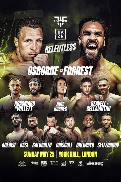 Постер: James Osborne vs. Liam Forrest