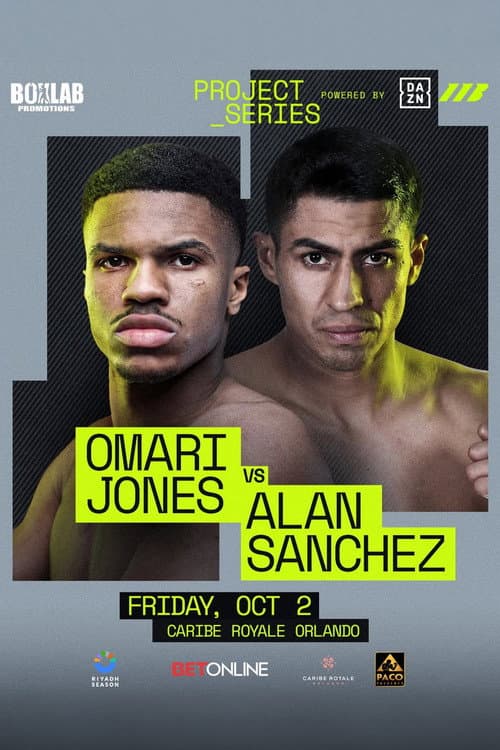 Постер: Omari Jones vs. Alan Sanchez