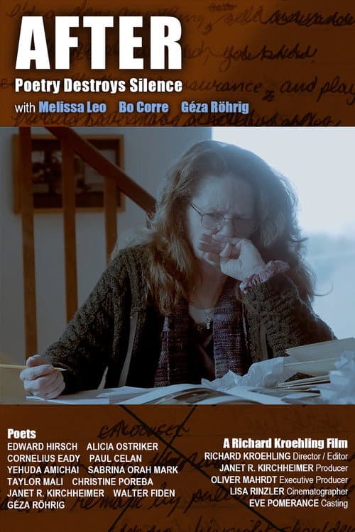 Постер: AFTER: Poetry Destroys Silence