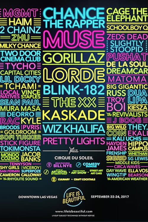 Постер: Muse - Live at Life is Beautiful Festival
