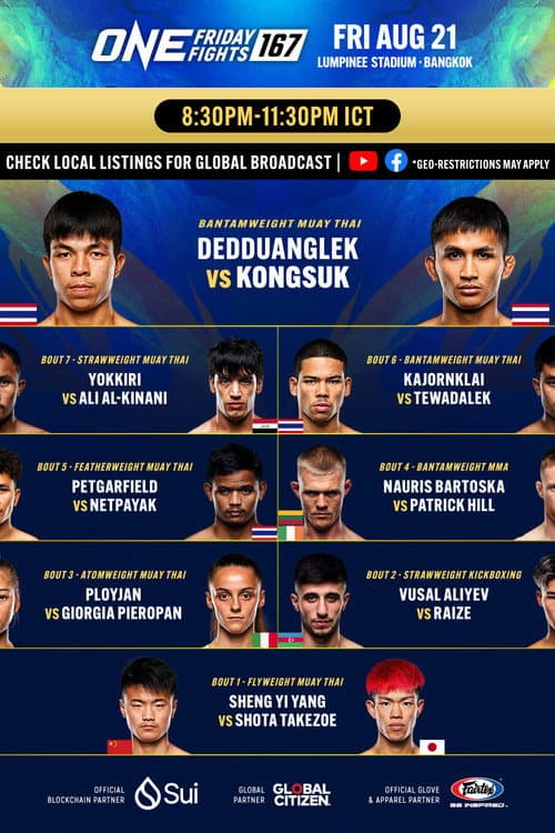Постер: ONE Friday Fights 167: Dedduanglek vs. Kongsuk 2