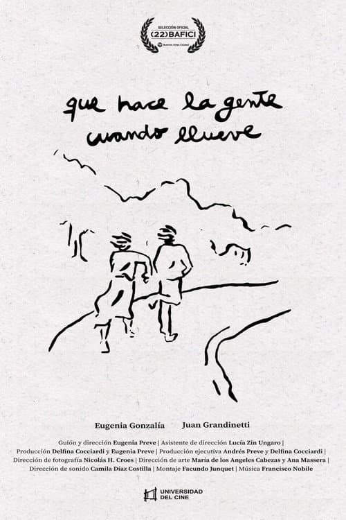 Постер: Qué hace la gente cuando llueve