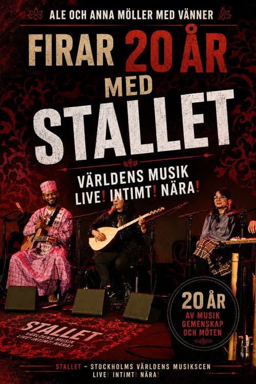 Постер: Ale och Anna Möller med vänner firar 20 år med Stallet