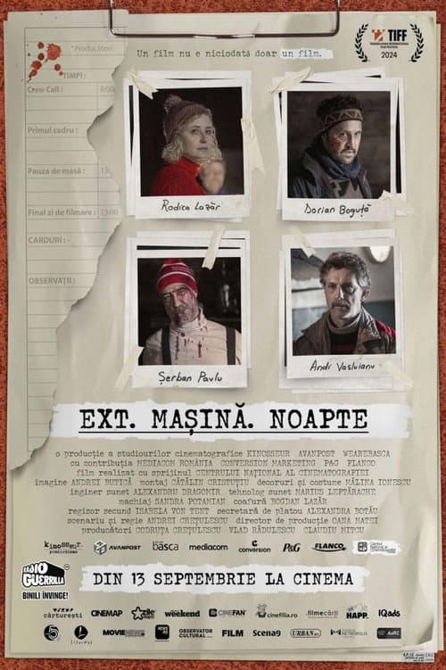 Постер: Ext. Mașină. Noapte