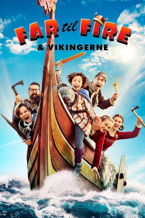 Постер: Far til fire og Vikingerne
