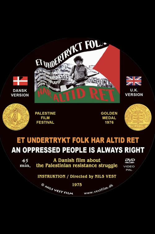 Постер: Et undertrykt folk har altid ret