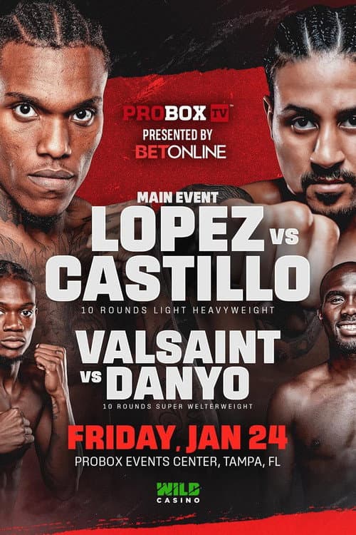 Постер: Najee Lopez vs. Lenin Castillo