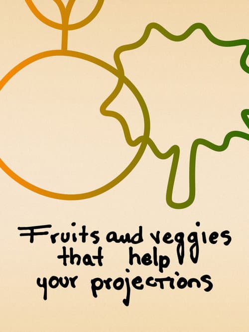 Постер: Fruits and Veggies That Help Your Projections